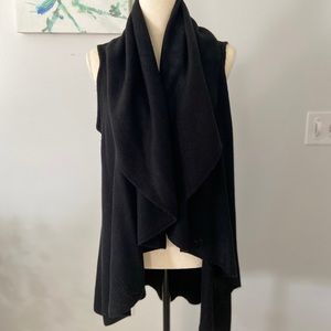 LOFT Black Sleeveless Cardigan Shrug